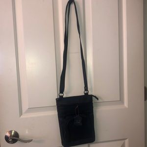 Leather navy bag